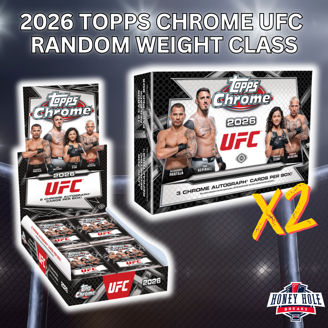 2x 2026 Topps UFC Chrome Delight, 1x 2026 Topps UFC Chrome Hobby - RANDOM WEIGHT CLASS Break #1708