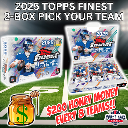 1x '25 Topps Finest Football Hobby, 1x '25 Topps Finest Football Delight - PICK YOUR TEAM Break #1739