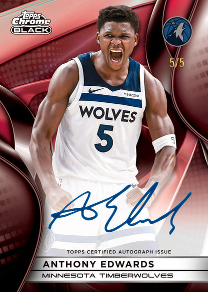 2025/26 Topps Chrome Black Basketball Hobby Box