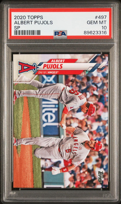2020 TOPPS 497 ALBERT PUJOLS SP PSA 10
