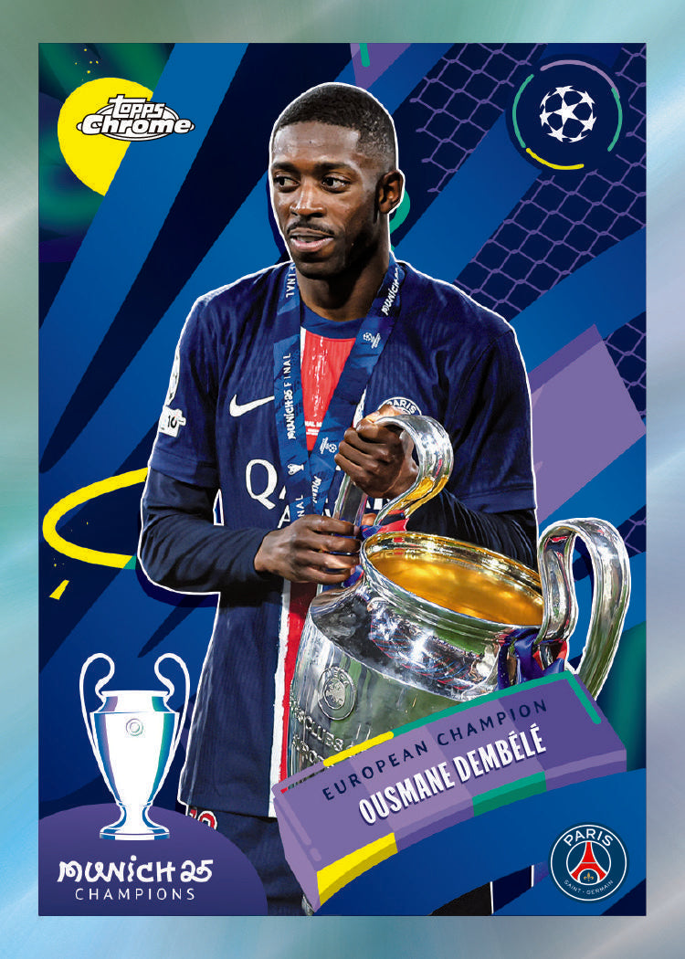 2025/26 Topps UEFA Club Competitions Chrome Soccer Jumbo Box