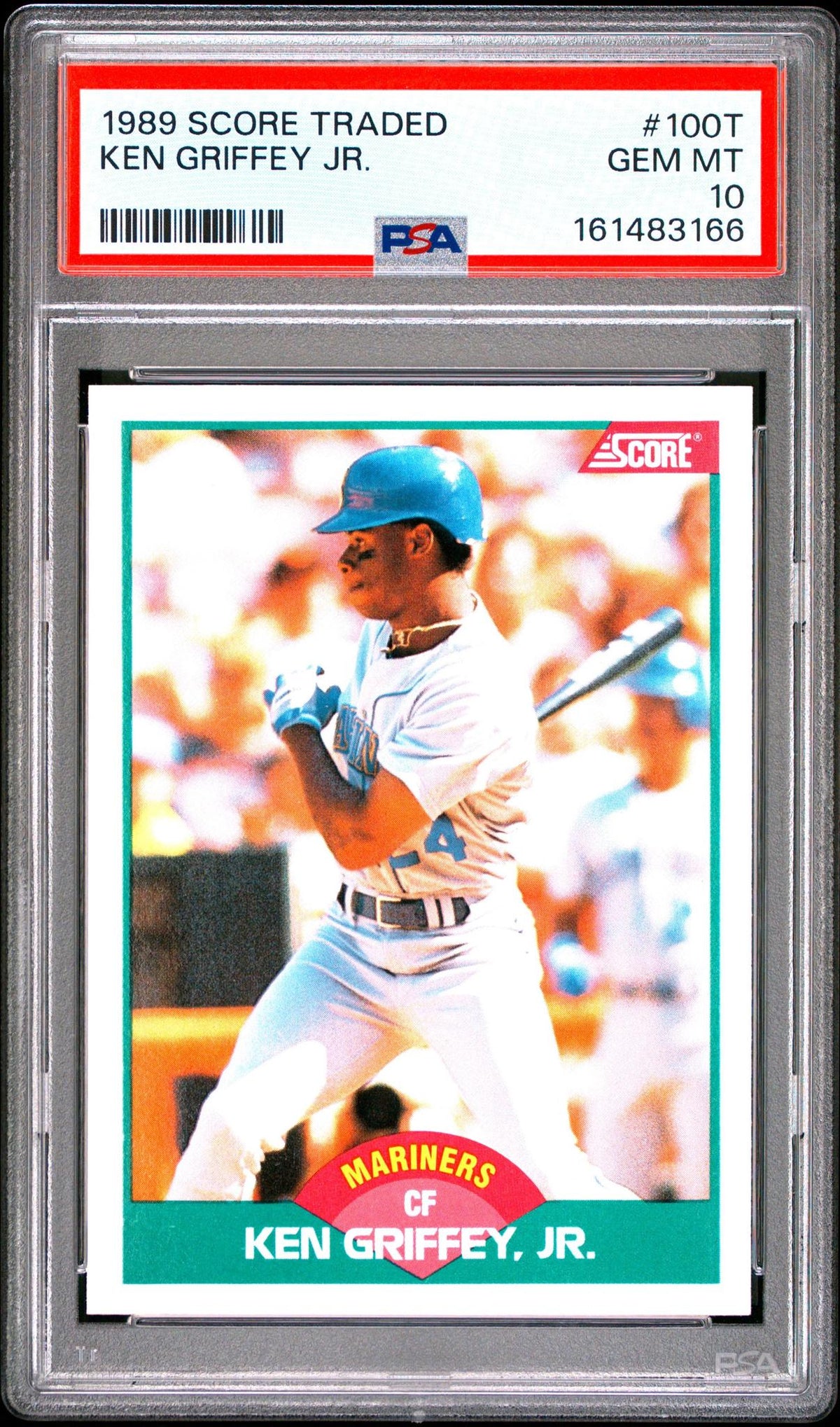 1989 SCORE TRADED #100T KEN GRIFFEY JR. PSA 10