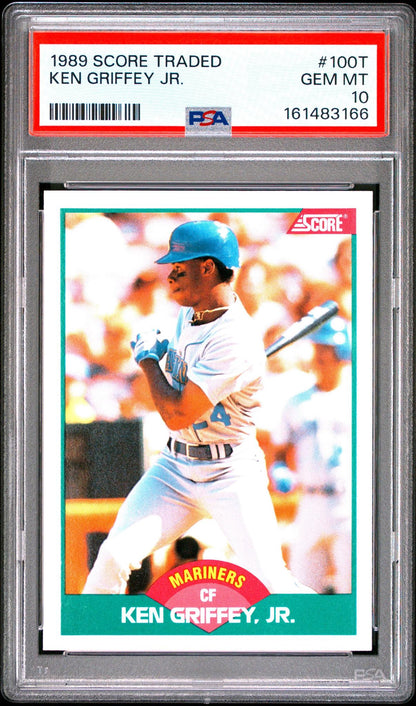 1989 SCORE TRADED #100T KEN GRIFFEY JR. PSA 10