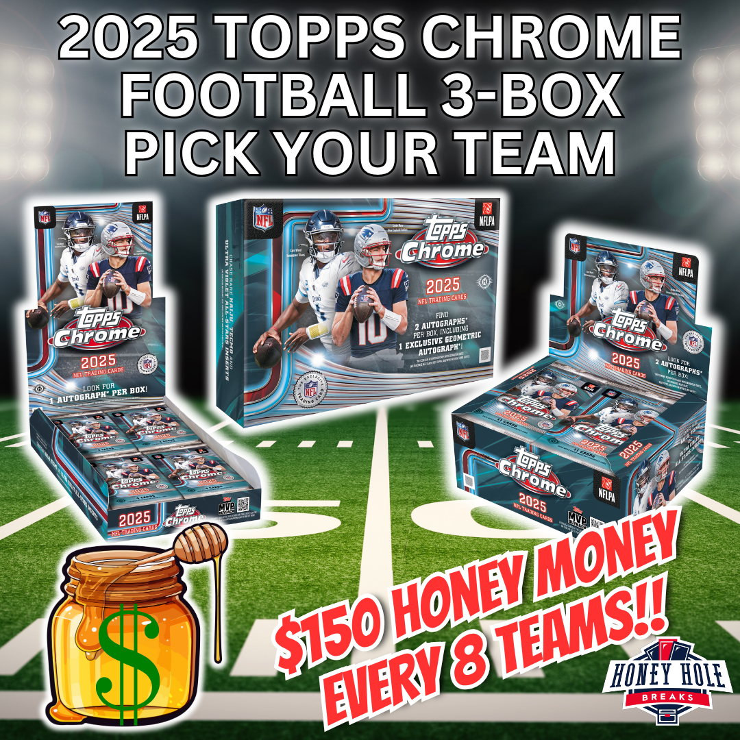 1x '25 Topps Chrome Football Delight, 1x '25 Topps Chrome Football Jumbo, 1x '25 Topps Chrome Football Hobby - Pick Your Team Break #1635