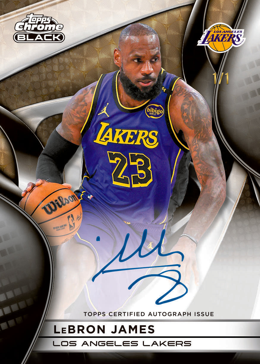 2025/26 Topps Chrome Black Basketball Hobby Box