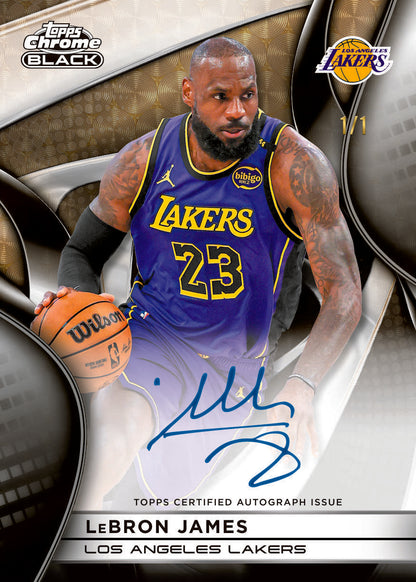 2025/26 Topps Chrome Black Basketball Hobby Box