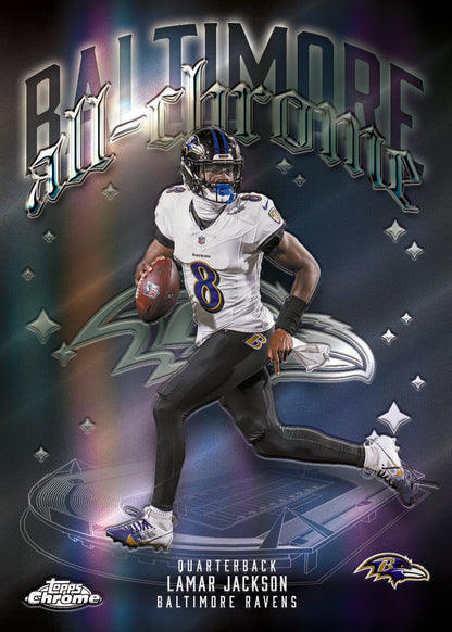 2025 Topps Chrome Football Hobby Box