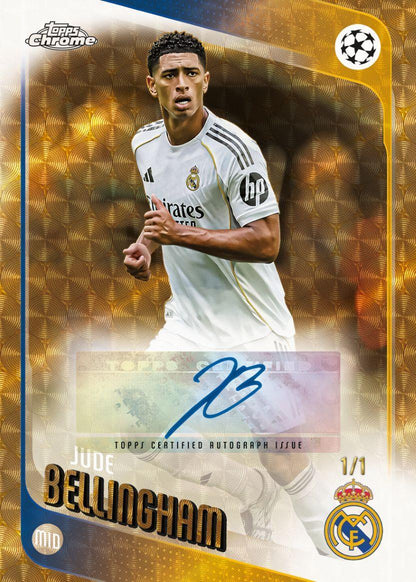 2025/26 Topps UEFA Club Competitions Chrome Soccer Delight Box
