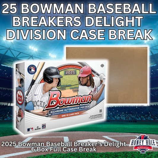 2025 Bowman Baseball Breaker's Delight Divisional Case Break