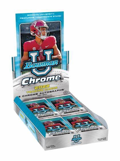 2022 Bowman University Chrome Football Hobby Box