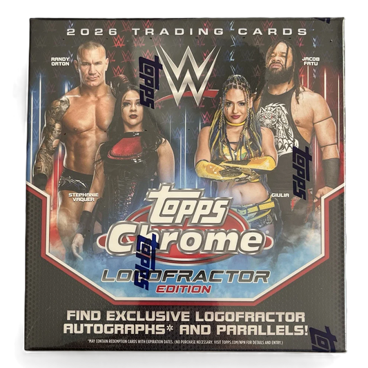 2026 Topps Chrome WWE Wrestling Logofractor Edition Box