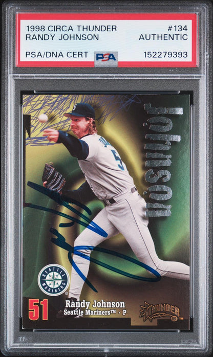 1998 Circa Thunder #134 Randy Johnson PSA Authentic