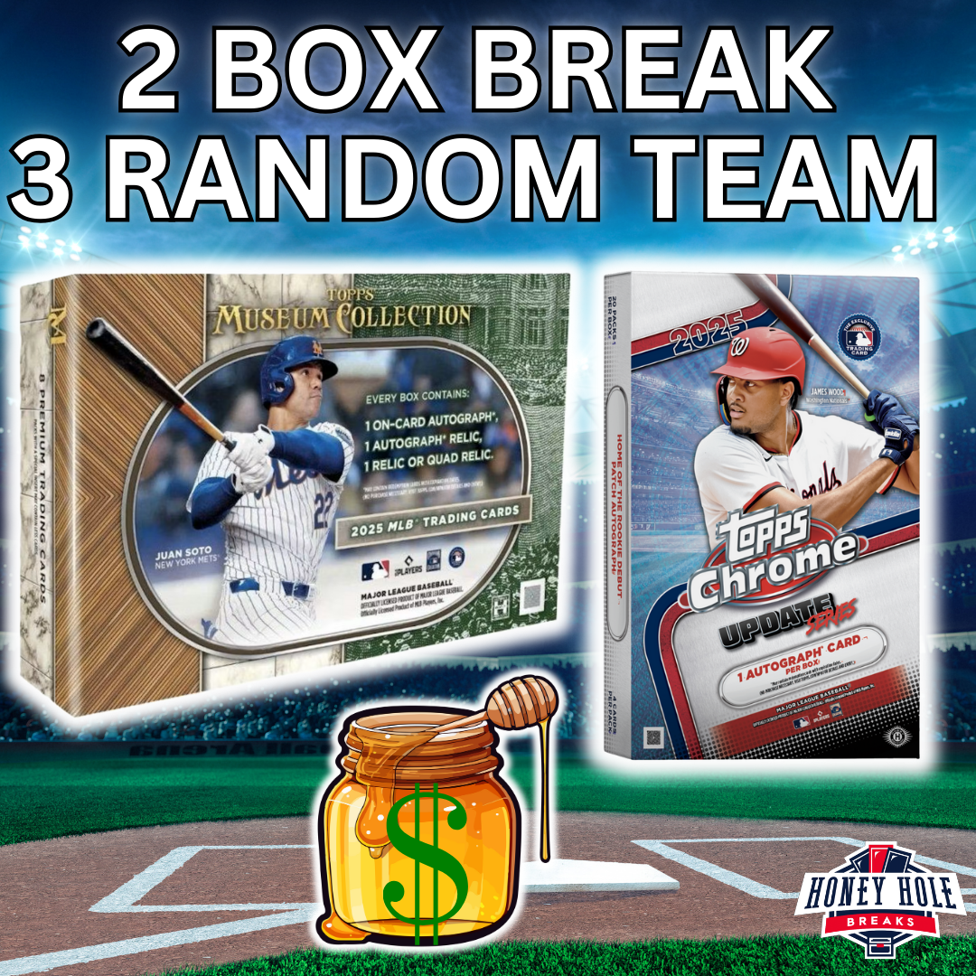 1x 2025 Topps Museum Collection Hobby, 1x 2025 Topps Chrome Update Hobby - 3 RANDOM TEAM Break #1449