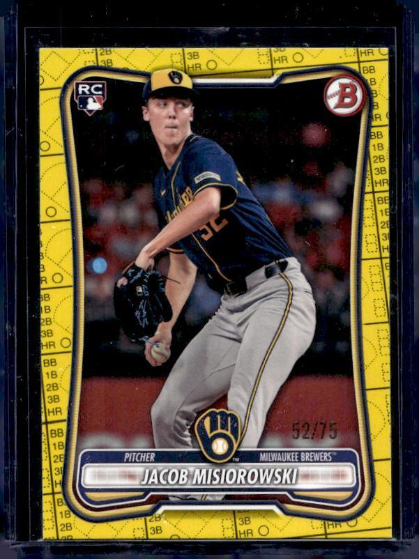 2026 Bowman #35 Jacob Misiorowski Yellow #/75