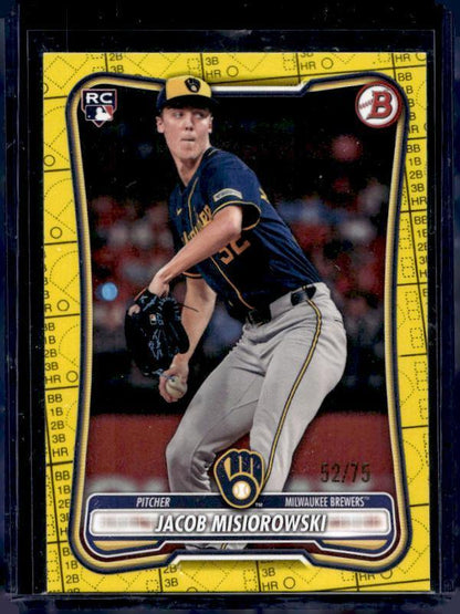 2026 Bowman #35 Jacob Misiorowski Yellow #/75