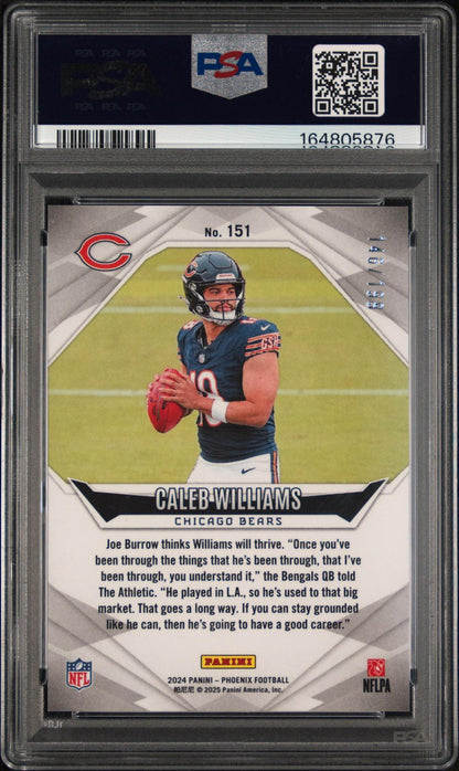 2024 PANINI PHOENIX 151 CALEB WILLIAMS RED LAZER
