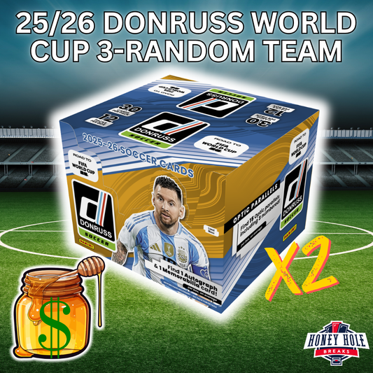 2x 2025/26 Panini Donruss Road To FIFA World Cup 26 Soccer Hobby - 3 RANDOM TEAM Break #1797