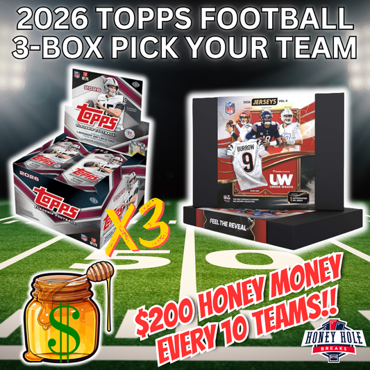 3x 2026 Topps Football Jumbo - Pick Your Team Break #2104