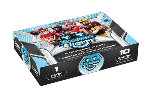 2025 Bowman Chrome University Football Breaker's Delight Box