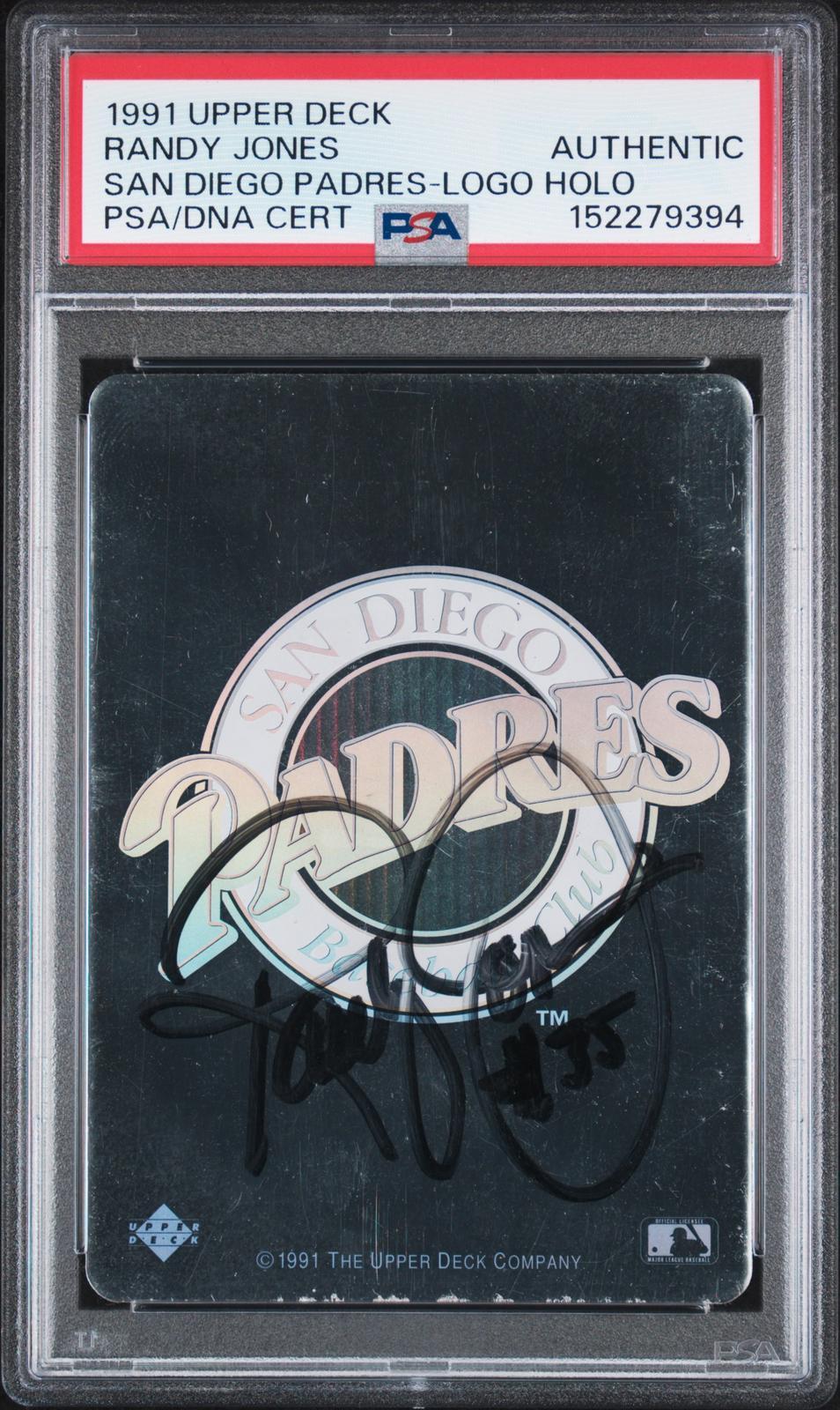 1991 Upper Deck Team Logo Holograms San Diego Padres San Diego Padres-Logo Holo PSA Authentic
