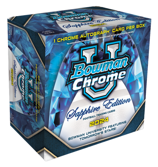 2024 Bowman Chrome University Football Sapphire Edition Box