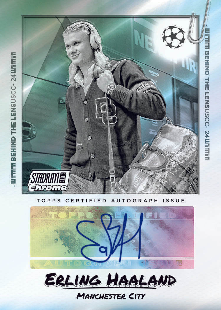 2023/24 Topps UEFA Club Competitions Stadium Club Chrome Soccer Hobby Box