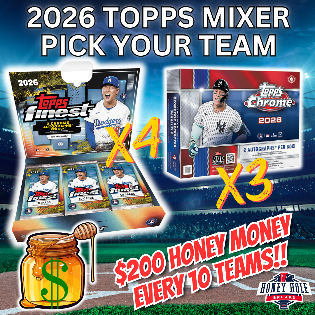 4x 2026 Topps Finest Baseball Hobby, 3x 2026 Topps Chrome Baseball Delight - PICK YOUR TEAM Break #1910