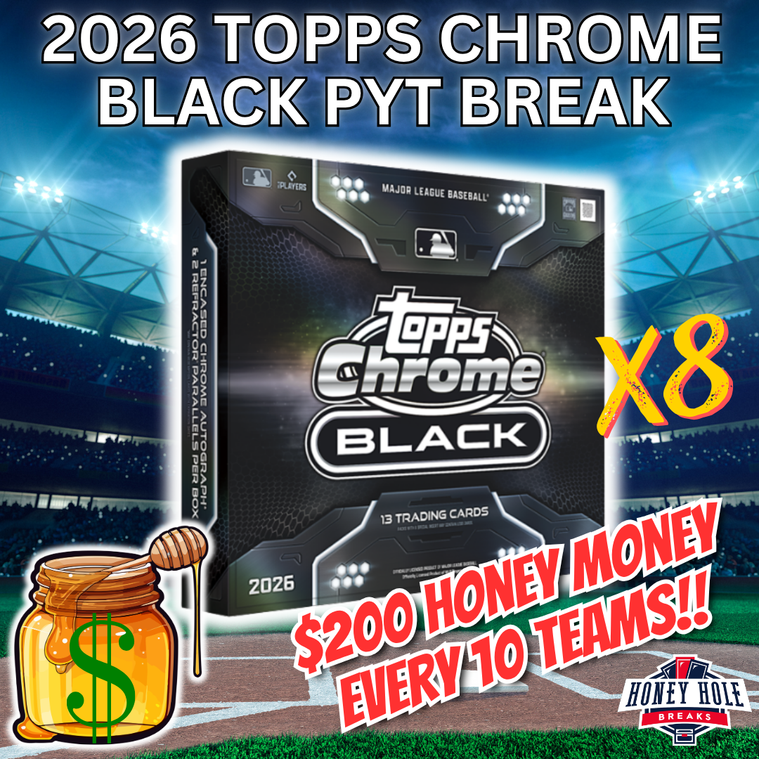8x '26 Topps Chrome Black Baseball Hobby - PICK YOUR TEAM Break #1769