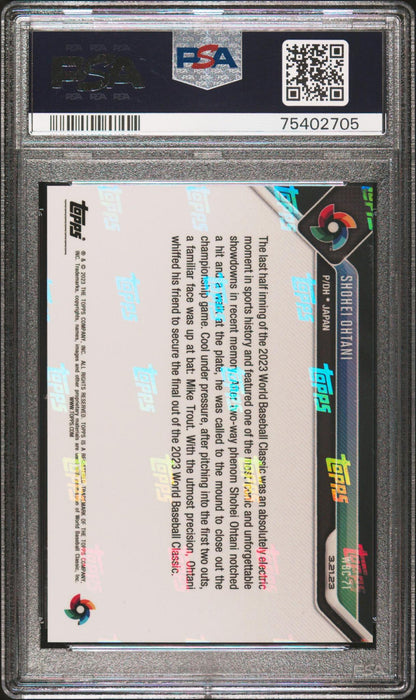 2023 Topps Now World Baseball Classic #WBC71 Shohei Ohtani PSA 10