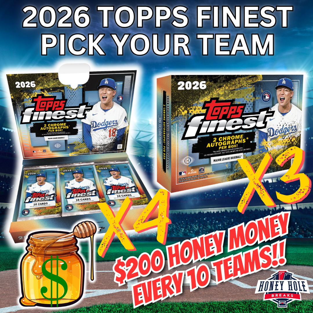 HALF CASE (4x) 2026 Topps Finest Baseball Hobby, HALF CASE (3x) 2026 Topps Finest Baseball Delight - PICK YOUR TEAM Break #1865