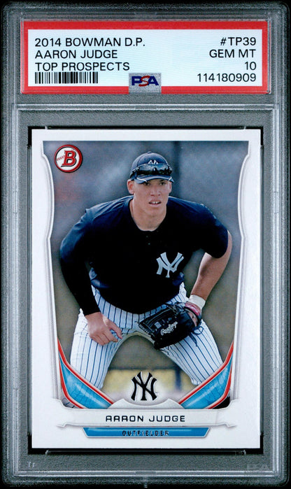 2014 BOWMAN DRAFT PICKS TOP PROSPECTS TP39 AARON JUDGE PSA 10