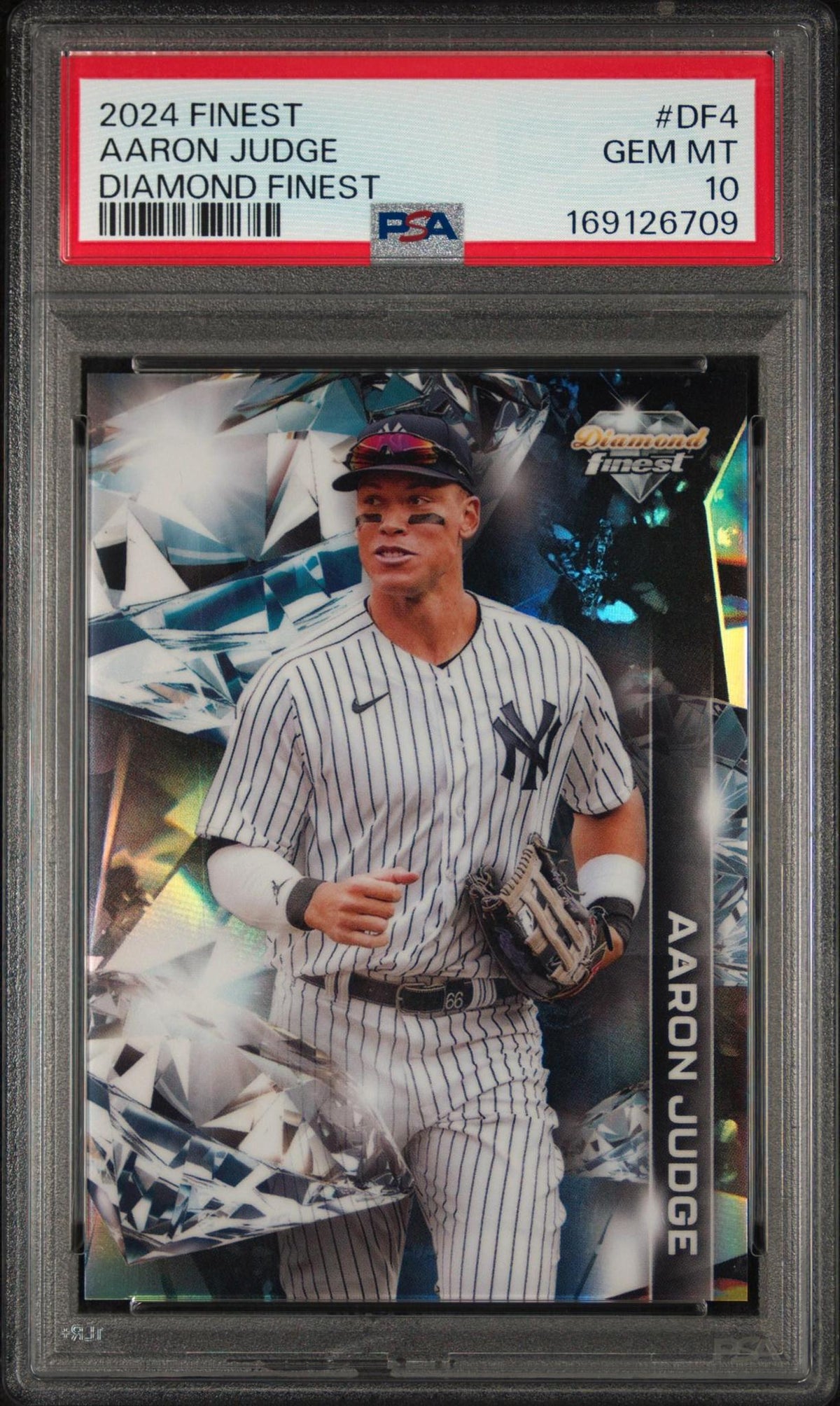 2024 TOPPS FINEST DIAMOND FINEST DF4 AARON JUDGE PSA 10