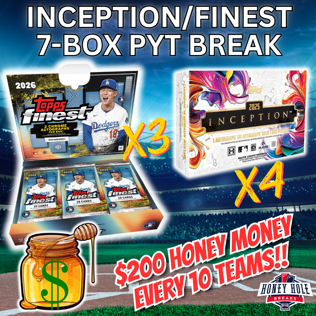 3x 2026 Topps Finest Baseball Hobby, 4x 2025 Topps Inception Baseball Hobby - PICK YOUR TEAM Break #1883