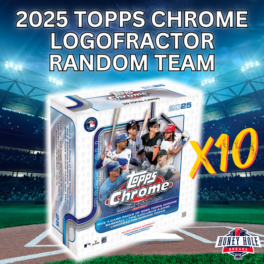 10x 2025 Topps Chrome Logofractor Edition - RANDOM TEAM Break #1165