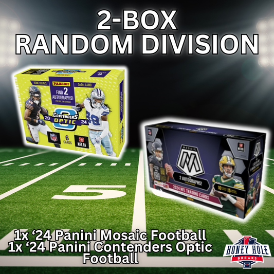 1x '24 Panini Mosaic Hobby, 1x '24 Panini Contenders Optic - RANDOM DIVISION Break #1109