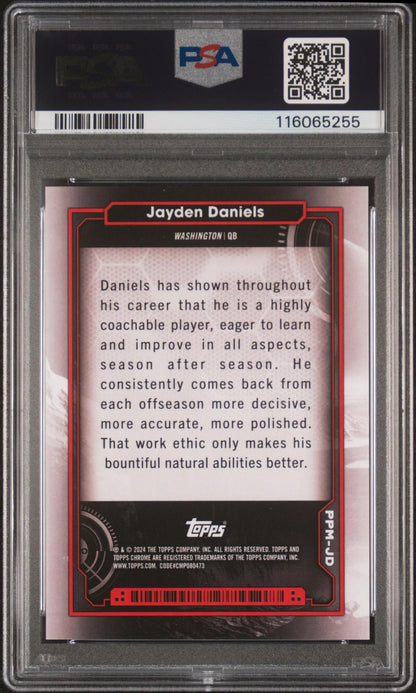 2024 TOPPS COSMIC CHROME PLANETARY PURSUIT JD JAYDEN DANIELS MERCURY PSA 10