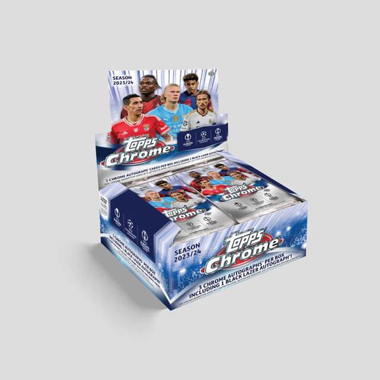 2023/24 Topps UEFA Club Competitions Chrome Soccer Jumbo Box