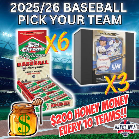 3x 2026 Under Wraps Autographed Baseballs, 6x '25 Topps Chrome Platinum Baseball Hobby - PICK YOUR TEAM Break #1796
