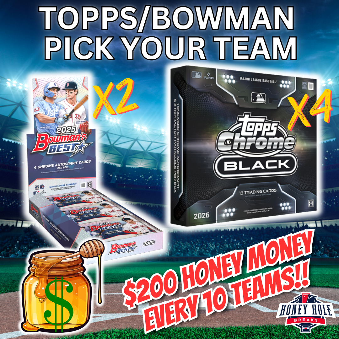 2x '25 Bowman's Best Baseball Hobby, 4x '26 Topps Chrome Black Baseball Hobby - PICK YOUR TEAM Break #1767