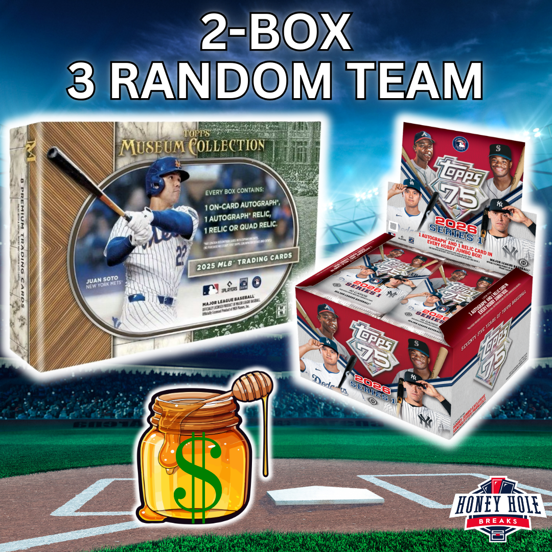 1x 2025 Topps Museum Collection Hobby, 1x 2026 Topps Series 1 Jumbo - 3 RANDOM TEAM Break #1465