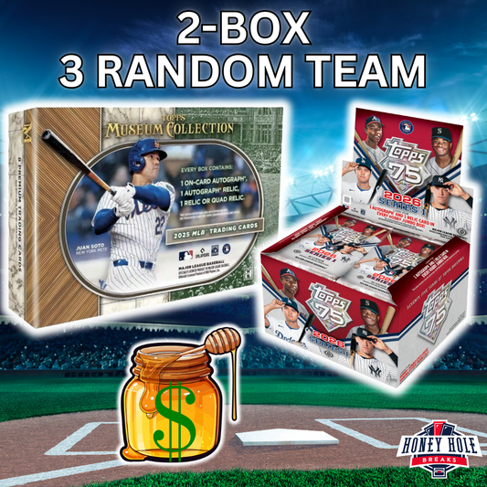 1x 2025 Topps Museum Collection Hobby, 1x 2026 Topps Series 1 Jumbo - 3 RANDOM TEAM Break #1465