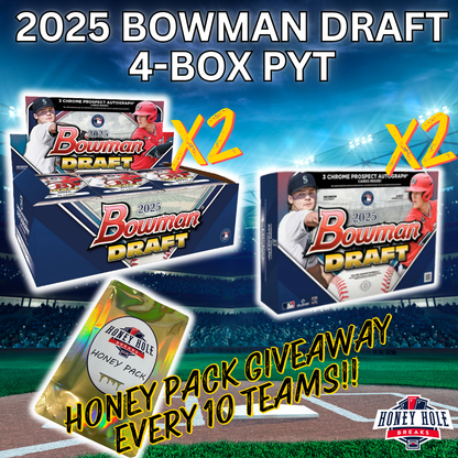 2x 2025 Bowman Draft Baseball Breaker's Delight, 2x 2025 Bowman Draft Baseball Hobby - PICK YOUR TEAM Break #1390