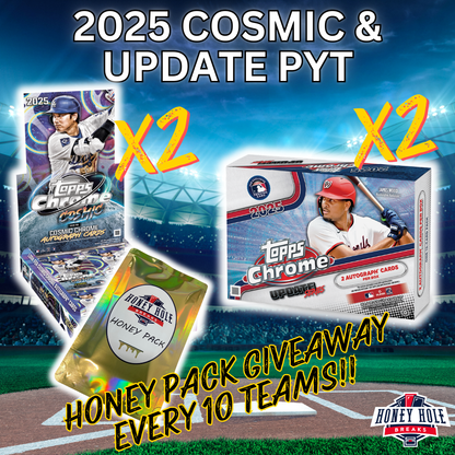 2x 2025 Topps Chrome Update Baseball Breaker's Delight, 2x 2025 Topps Cosmic Chrome Hobby - PICK YOUR TEAM Break #1365