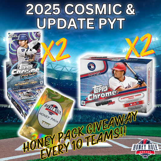 2x 2025 Topps Chrome Update Baseball Breaker's Delight, 2x 2025 Topps Cosmic Chrome Hobby - PICK YOUR TEAM Break #1365