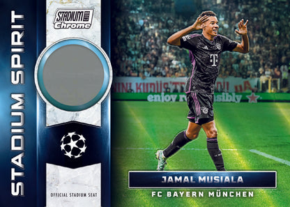 2023/24 Topps UEFA Club Competitions Stadium Club Chrome Soccer Breaker's Delight Box