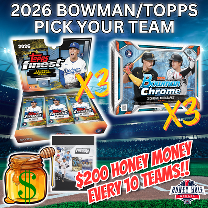 3x 2026 Topps Finest Baseball Hobby , 3x 2026 Bowman Chrome Baseball Delight - PICK YOUR TEAM Break #2128
