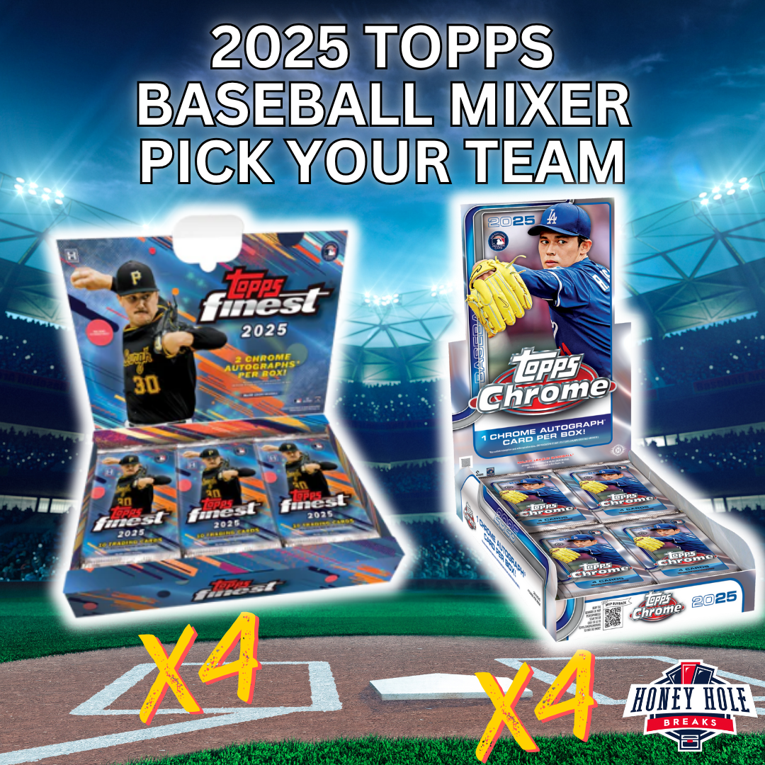 4x 2025 Topps Finest Baseball Hobby, 4x '25 Topps Chrome Baseball Hobby - PICK YOUR TEAM Break #1240
