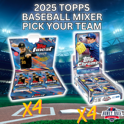 4x 2025 Topps Finest Baseball Hobby, 4x '25 Topps Chrome Baseball Hobby - PICK YOUR TEAM Break #1240