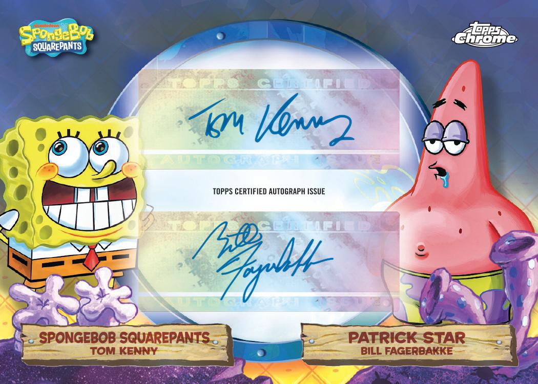 2025 Topps Chrome Spongebob Squarepants 25th Anniversary Sapphire