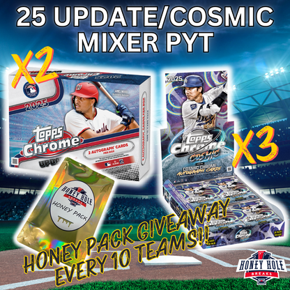 2x 2025 Topps Chrome Update Baseball Breaker's Delight, 3x 2025 Topps Cosmic Chrome Hobby - PICK YOUR TEAM Break #1326